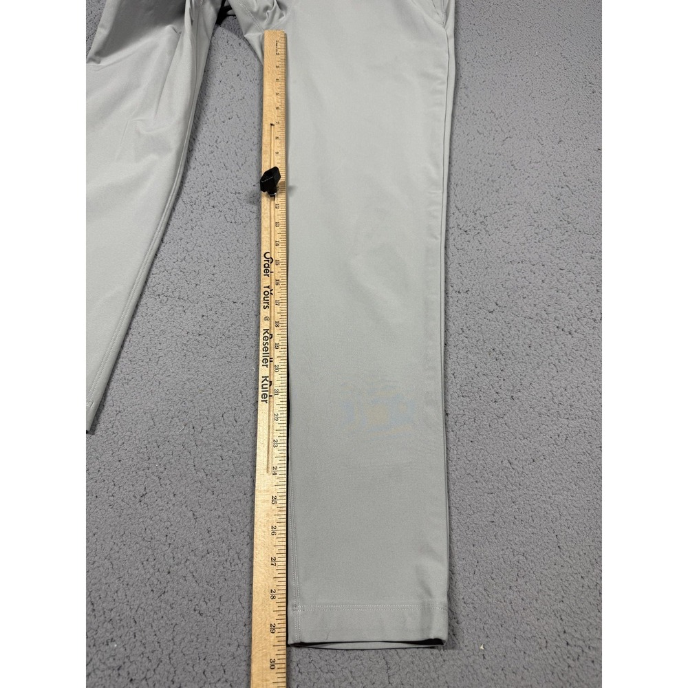 Lululemon Pants Mens 28 Gray Woven Khakis Slim Fit Tapered Zip Pocket‎ Casual - Picture 6 of 10